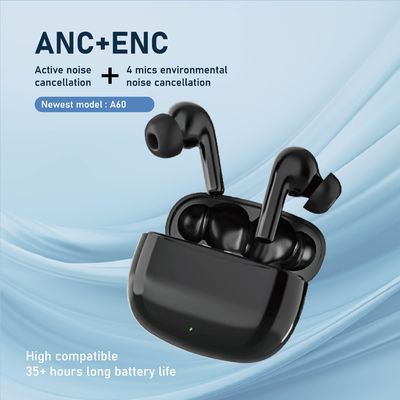 Частные беспроводные наушники с низкой задержкой ANC ENC и цифровым дисплеем