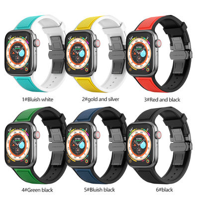 10 цветовых вариантов Шнурки для i Watch Series Ultra 8 7 6 5 4 Se