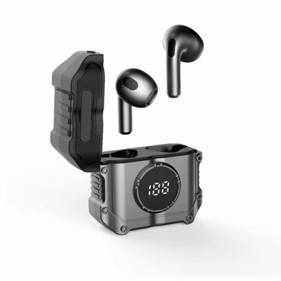 Беспроводные наушники Hoya HIFI Стерео Синий зуб в ухе Наушники с ENC и светодиодным дисплеем
