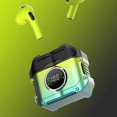 Беспроводные наушники Hoya HIFI Стерео Синий зуб в ухе Наушники с ENC и светодиодным дисплеем