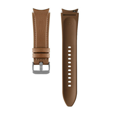 20 мм резиновая кожаная лента для часов совместима с Samsung Watch Series Retro Replacement