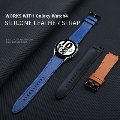 Силиконовые кожаные часовые ленты Дизайнер Smart для Samsung Galaxy Watch 4 100% QC Прошло
