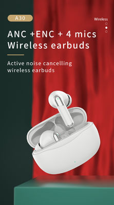 Беспроводные наушники TWS с низкой задержкой ANC ENC Earbud с частной формой и цифровым дисплеем