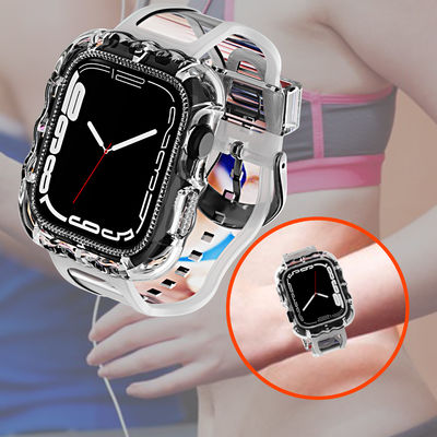 Модные 6 цветные спортивные ленты для Apple Watch 7 и недорогие