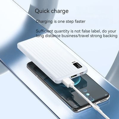 10 Вт выходной мощности Micro USB Input Interface Ultra Slim 10000mah Power Bank для iPhone 15