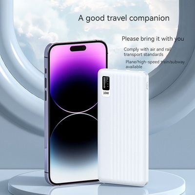 10 Вт выходной мощности Micro USB Input Interface Ultra Slim 10000mah Power Bank для iPhone 15