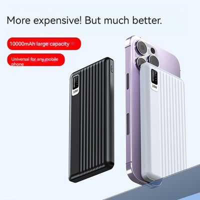 10 Вт выходной мощности Micro USB Input Interface Ultra Slim 10000mah Power Bank для iPhone 15