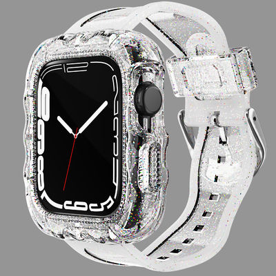 Модные 6 цветные спортивные ленты для Apple Watch 7 и недорогие
