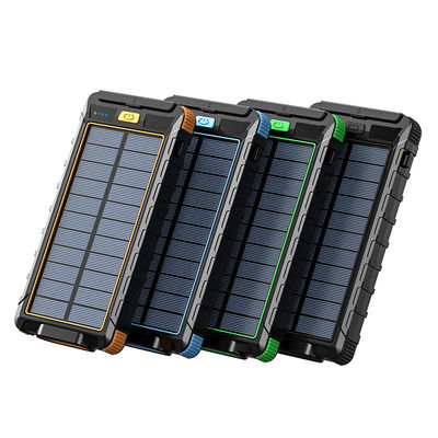 Интерфейс ввода Micro USB 10000mAh Power Bank с компасом и солнечным питанием