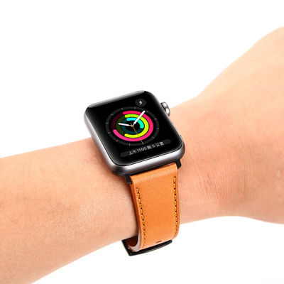 Настоящие кожаные ремни для смарт-часов для iWatch 38 мм 40 мм 42 мм 44 мм 45 мм 100%