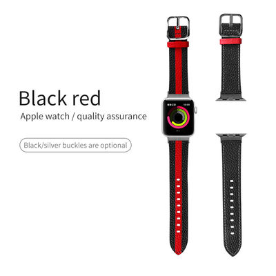 OEM ODM Двухсторонняя лента кожаная часовая лента для Apple Watch лента 38 40 41 42 44 45 мм ремень