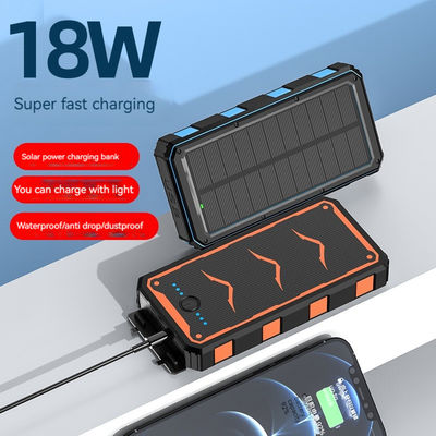 22.5W выходное солнечное мобильное зарядное устройство 20000mAh беспроводное зарядное энергобанк для смартфонов