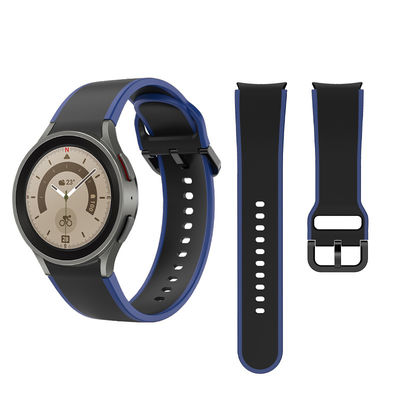 Samsung Galaxy Watch 5 40 мм 44 мм Силиконовый ремень с двойным лицом Дизайн полосы Ширина 20 мм