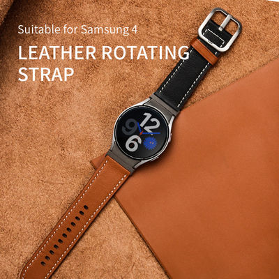 20мм кожаные ремни для часов Замена для Samsung GaLaxy Watch 4 Запястье Подарочный аксессуар