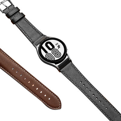 20мм кожаная лента для Samsung Galaxy Watch 4 Quick Release Настоящая кожаная лента