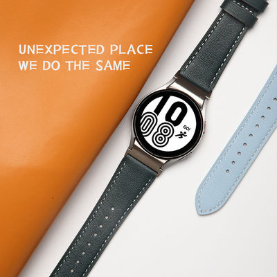 20мм кожаная лента для Samsung Galaxy Watch 4 Quick Release Настоящая кожаная лента