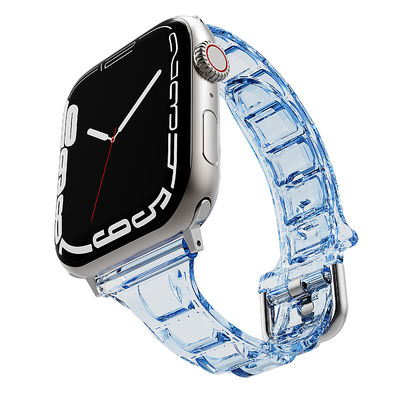 6 цветов Мягкий и удобный силиконовый ремень для Apple Watch серии 7 41 мм 45 мм