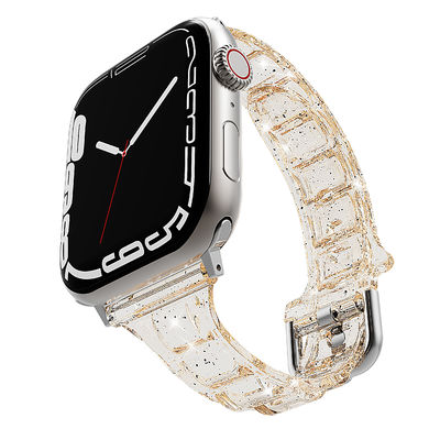 6 цветов Мягкий и удобный силиконовый ремень для Apple Watch серии 7 41 мм 45 мм