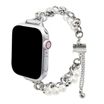 Частная форма IWatch 8 7 6 5 4 3 SE Модный жемчужный пояс умные часы ремень без часов
