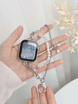 Нержавеющая сталь ювелирная лента для Apple Watch 38 мм серии 8 7 6 5 4 3 2 умные часы