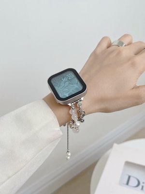 Нержавеющая сталь ювелирная лента для Apple Watch 38 мм серии 8 7 6 5 4 3 2 умные часы
